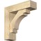 Ekena Millwork Merced Block Rough Sawn Bracket w/ Offset Brace, Douglas Fir, 6"W x 20"D x 20"H BKT0604X20X20MRC05RDF - alternate 1